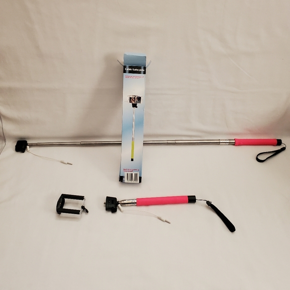 Camera stick for cell phone. Pink handle. - Picture 2 of 3